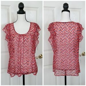 Collective Concepts chevron print blouse S
